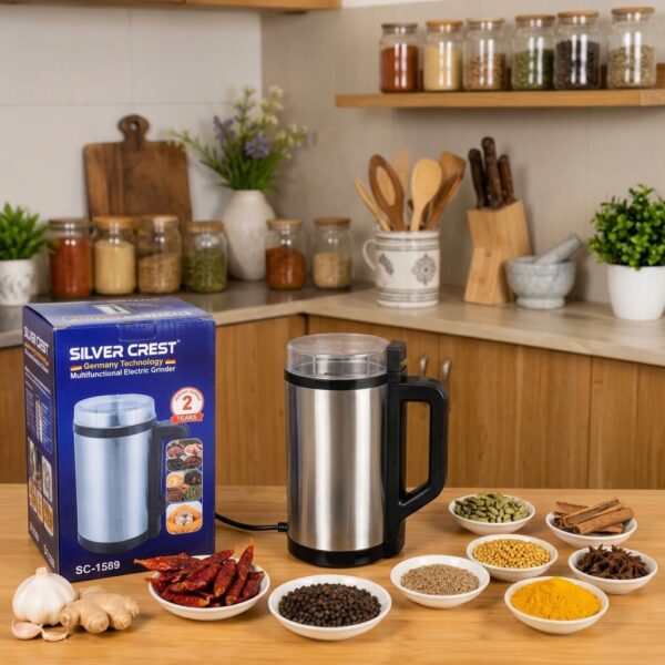 Silver Crest NM-8800 Electric Grinder Stainless Steel Mini Blender