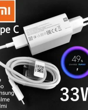 33W Fast Type-C Charger for Xiaomi, Vivo, Realme, Oppo, Samsung, Redmi, OnePlus, Inifinix, Motorola