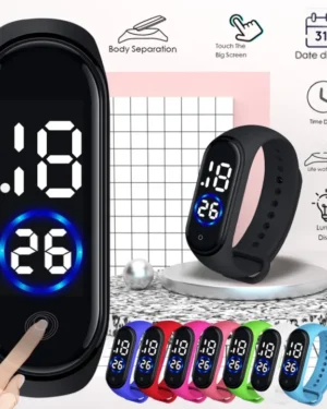 Silicon Digital Touch LED Sports Watch