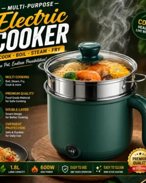 Mini Electric Rice Cooker 1.8 L Non-stick Cooking Machine Double Layer Hot Pot
