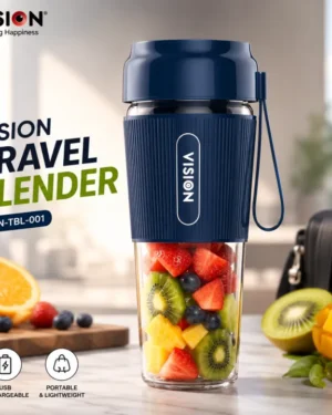 VISION Travel Blender VSN-TBL-001 Multi-Color (873819) – Portable USB Rechargeable Personal Blender | Free Delivery