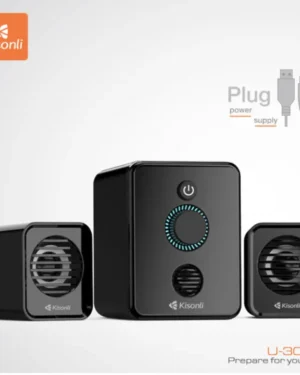 Kisonli U3000 Usb Power Aux Home Computer Speaker - Elevate Your Audio Experience With The Powerful And Stylish Speaker Upgrade For