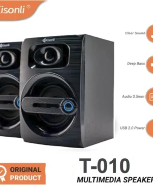KISONLI T-010 USB 2.0 Stereo Speaker Promotional Stereo Desktop Computer Speakers Nice Tech