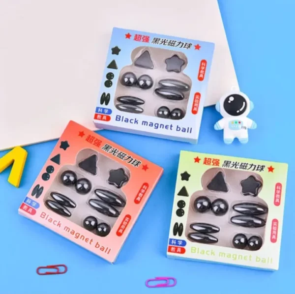 Pcs Polished Black Magnetic Balls – Fun Toy Game for Kids